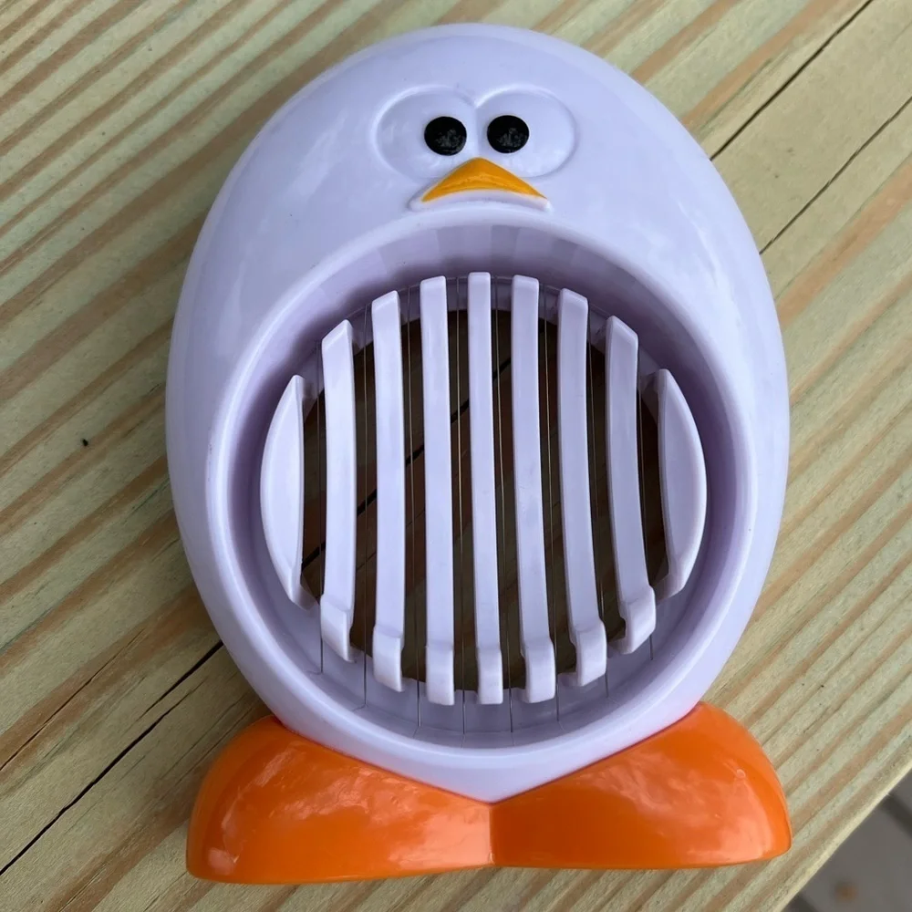 Penguin Egg Slicer BPA-Free Kitchen Gadget| Hard-Boiled Egg Cutter Kitchen Tool